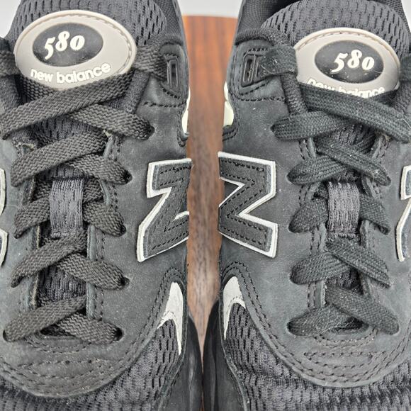 New Balance 580 Shoes Mens 6 / Womens 7.5 D Black Gray Suede Athletic Sneakers main image 4